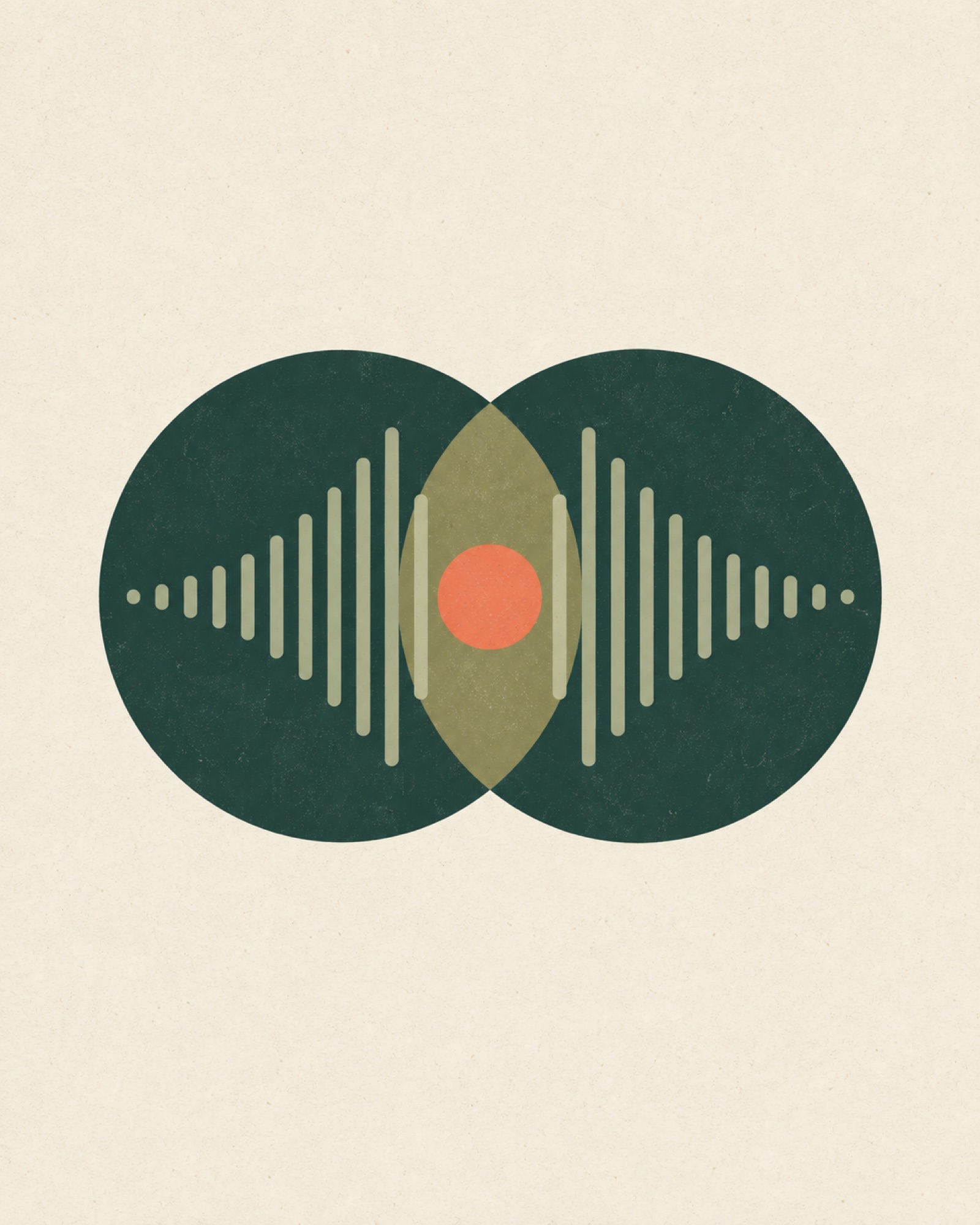 Abstract geometric poster for SonicSync